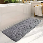 AquaGuard Badmat | Extra Groot Absorberend Vloerkleed | Antislip Veiligheid Polyester | Zacht Comfortabel Badkamerdesign | Lang Breed Formaat | Droogt Snel | Stijlvolle Elegante Look | Geschikt voor Langs Badkuipen en Wastafels