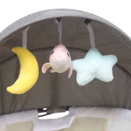 Elektrische Baby Schommel Bed Opvouwbaar Portable Wieg | Opvouwbare Elektrische Wieg Baby Schommel Met Muziek Drie-Zwenkhoeken Afstandsbediening 3 Snelheden| Veilig en Comfortabel
