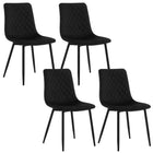 WOLTU 4st Velvet Eetkamerstoel Scandinavische Keukenstoel met Rugleuning | Moderne Fluwelen Stoel Set 4 stuks | Ergonomische Eetkamerstoelen met Metalen Poten | Stijlvolle Woonkamer of Slaapkamer Verwendung