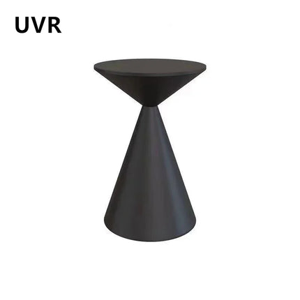 UVR Woonkamer Kleine Salontafel Slaapkamer Balkon Hoektafel Home Hotel Sofa Salontafel Modern Eenvoudige Ronde Tafel Meubels | Ronde Salontafel Modern Design Kunststof Woonkamer Balkon Slaapkamer Zwart-Wit