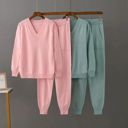 Zara Vrouwelijke Mode Set | Comfortabele Gebreide Trui met Stijlvolle Broek | Luxe Stoffen | Diverse Kleuren | Perfecte Pasvorm | Trendy Outfit voor Dagelijks Gebruik | Elegante Look | Modieuze Damesset | Bovenkleding & Broekcombinatie