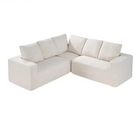 VEVOR Modulaire Sectionele Bank L/U Vormige Diepe Zitting Beklede Corduroy Sofa met Kussen voor Woonkamer Slaapkamer | Moderne Modulaire Bank | Diepe Zitting Corduroy | Comfortabel & Duurzaam | Opbergmogelijkheid