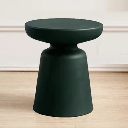 Theetafel UVR | Moderne Ronde Bijzettafel Living Room | Kleine Balkon Tafel | Minimalistisch Design |  Zwart Kunststof Tafel UVR