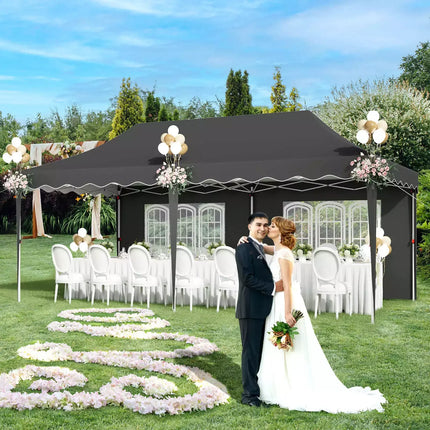 Heavy Duty Opvouwbare Paviljoen 3x6m Tuintent Pop-up Waterdicht Tuinfeest Tenten | Waterdichte Opvouwbare Paviljoen 3x6m UV50+ | Met Zijwanden | Stabiel Frame | 420D Oxford Stof | Geschikt Voor Tuinactiviteiten