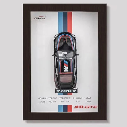 3D Die Cast Auto Model | Elegante Autolijst Decoratie | Wandkunst voor Woonkamer & Kantoor | Perfect Cadeau voor Autoliefhebbers | Hoogwaardige Kunst Collectie | Muurdecoratie Auto Thema