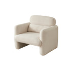 Comanlai Moderne Armstoel, Comfortabele Eenzitter Sofa, Lounge Fauteuil voor Woonkamer, Zachte Schaapstof | Comanlai Armstoel Woonkamer | Lambskin Stof | Modern Design | Comfortabel | Houten Structuur