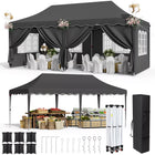 Heavy Duty Opvouwbare Paviljoen 3x6m Tuintent Pop-up Waterdicht Tuinfeest Tenten | Waterdichte Opvouwbare Paviljoen 3x6m UV50+ | Met Zijwanden | Stabiel Frame | 420D Oxford Stof | Geschikt Voor Tuinactiviteiten