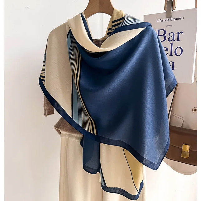 Luxe Dames Winter Pashmina | Zachte Wollen Katoenmix Sjaal 66x178cm | Stijlvolle Accessoire | Geschikt als Hoofddeksel of Hijab