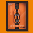 3D Die Cast Auto Model | Elegante Autolijst Decoratie | Wandkunst voor Woonkamer & Kantoor | Perfect Cadeau voor Autoliefhebbers | Hoogwaardige Kunst Collectie | Muurdecoratie Auto Thema
