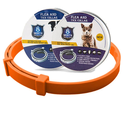 Vlooien- en Tekenband Huisdieren | Langdurige Bescherming 8 Mnd | Verstelbaar & Waterdicht | Honden & Katten | Veilig Zonder Chemie