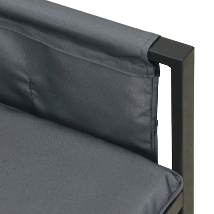 2-delige patio loungeset met sofa en bijzettafel voor buiten | Tuin loungeset buiten met opbergtassen en koffietafel voor terras en tuin