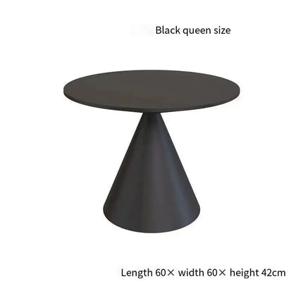 UVR Woonkamer Kleine Salontafel Slaapkamer Balkon Hoektafel Home Hotel Sofa Salontafel Modern Eenvoudige Ronde Tafel Meubels | Ronde Salontafel Modern Design Kunststof Woonkamer Balkon Slaapkamer Zwart-Wit