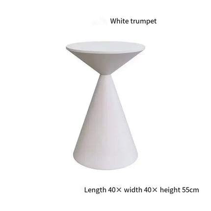 UVR Woonkamer Kleine Salontafel Slaapkamer Balkon Hoektafel Home Hotel Sofa Salontafel Modern Eenvoudige Ronde Tafel Meubels | Ronde Salontafel Modern Design Kunststof Woonkamer Balkon Slaapkamer Zwart-Wit