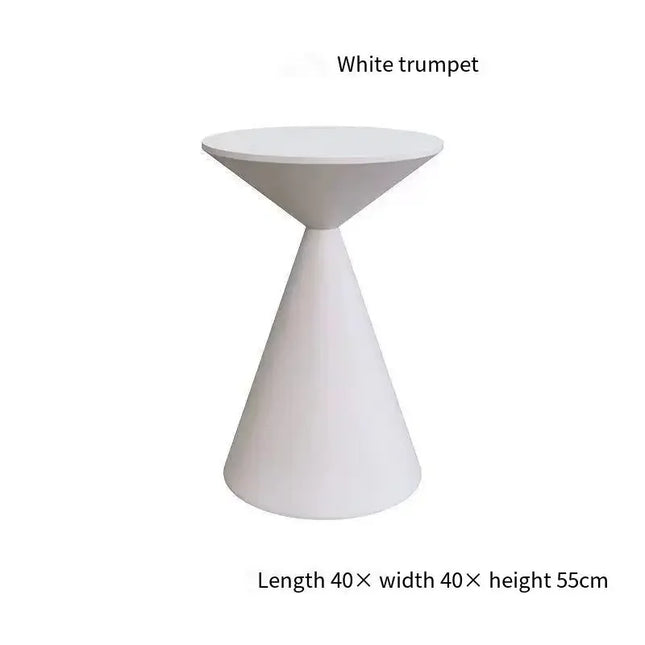 UVR Woonkamer Kleine Salontafel Slaapkamer Balkon Hoektafel Home Hotel Sofa Salontafel Modern Eenvoudige Ronde Tafel Meubels | Ronde Salontafel Modern Design Kunststof Woonkamer Balkon Slaapkamer Zwart-Wit