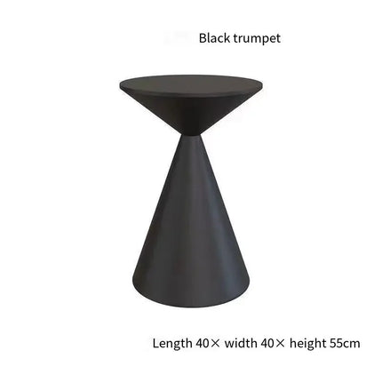 UVR Woonkamer Kleine Salontafel Slaapkamer Balkon Hoektafel Home Hotel Sofa Salontafel Modern Eenvoudige Ronde Tafel Meubels | Ronde Salontafel Modern Design Kunststof Woonkamer Balkon Slaapkamer Zwart-Wit