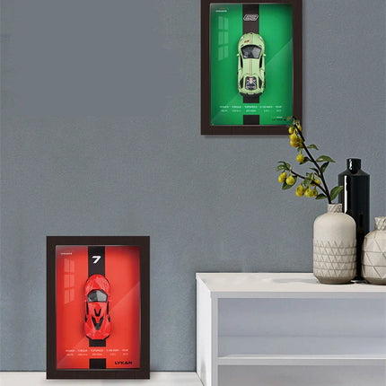 3D Die Cast Auto Model | Elegante Autolijst Decoratie | Wandkunst voor Woonkamer & Kantoor | Perfect Cadeau voor Autoliefhebbers | Hoogwaardige Kunst Collectie | Muurdecoratie Auto Thema