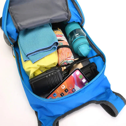 Unisex Outdoor Rugzak 20L | Waterdicht & Lichtgewicht | Voor Wandelen, Fietsen & Kamperen | Met Meerdere Compartimenten & Reflectie
