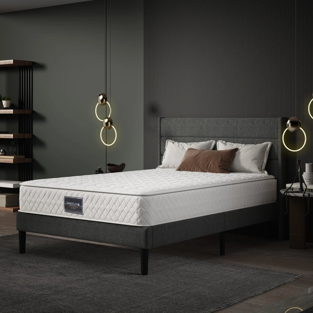 Springmatras, Koudschuim Dubbel Matras, met Veren Kern & Gewatteerde Microvezel Hoes, Ideaal voor Buikslapers, Hoogte 25cm | Lazyspace Springmatras voor koude schuim | Dubbel matras 160x200 cm | Comfortabel & Allergievriendelijk
