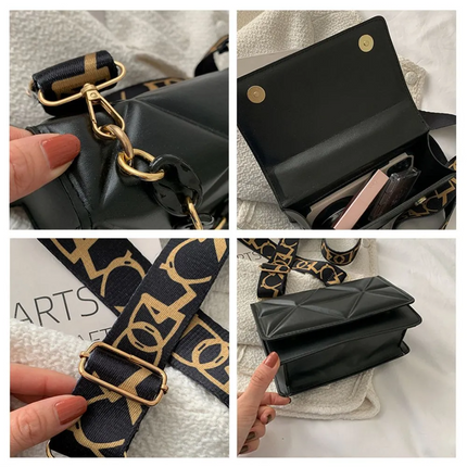 Savannah Dames Handtas Gewatteerd | Ketting Riem | Flap Klepsluiting | Crossbody Schoudertas | Verkrijgbaar in Vier Kleuren | Stijlvol Design | Veelzijdige Draagopties | Casual en Klassiek