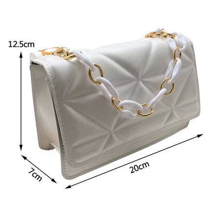 Savannah Dames Handtas Gewatteerd | Ketting Riem | Flap Klepsluiting | Crossbody Schoudertas | Verkrijgbaar in Vier Kleuren | Stijlvol Design | Veelzijdige Draagopties | Casual en Klassiek