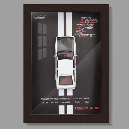 3D Die Cast Auto Model | Elegante Autolijst Decoratie | Wandkunst voor Woonkamer & Kantoor | Perfect Cadeau voor Autoliefhebbers | Hoogwaardige Kunst Collectie | Muurdecoratie Auto Thema