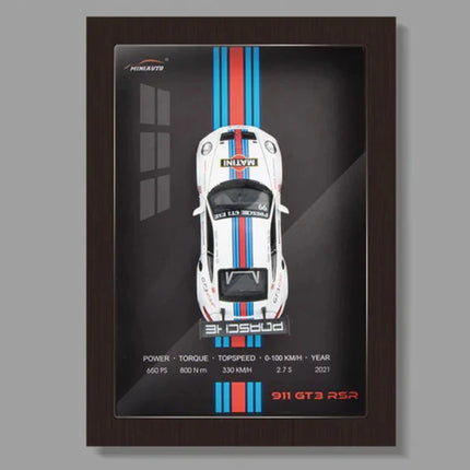 3D Die Cast Auto Model | Elegante Autolijst Decoratie | Wandkunst voor Woonkamer & Kantoor | Perfect Cadeau voor Autoliefhebbers | Hoogwaardige Kunst Collectie | Muurdecoratie Auto Thema