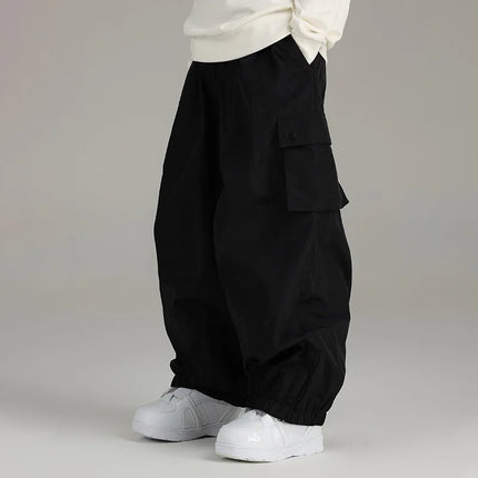 Uniseks Skibroek Dames & Heren | Warme Baggy Winterbroek | Comfortabele Outdoor Broek | Praktische Zakken | Ruime Pasvorm