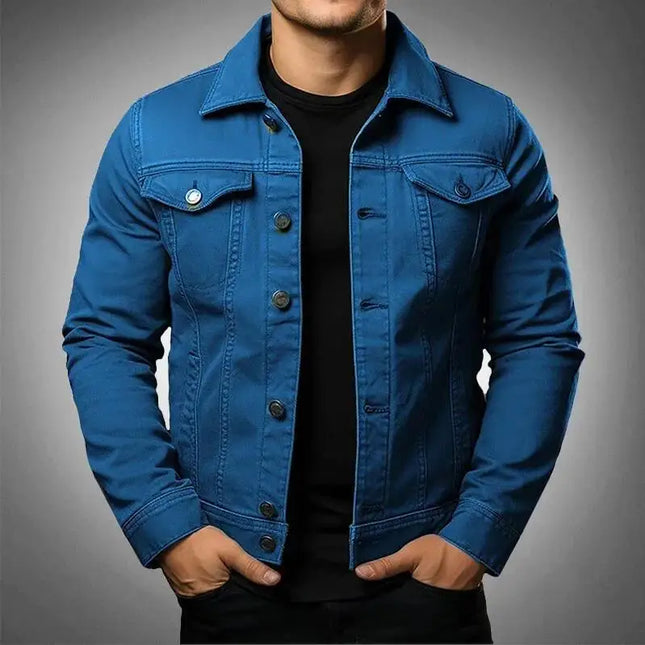 Heren Denim Jack | 100% Katoen | Trendy & Comfortabel | Knoopsluiting & Borstzakken | Casual Streetwear | Duurzame Stof
