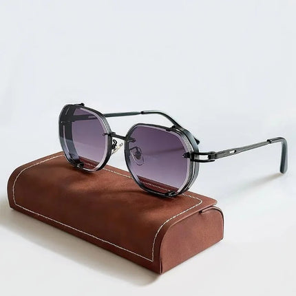 Basil Zonnebril | Vintage Stijl | Moderne Technologie | Aluminium Frame | UV-bescherming | Gepolariseerde Lenzen | Comfortabel