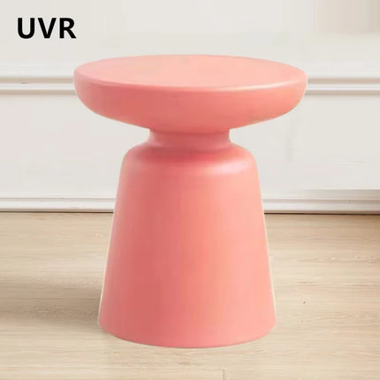 Theetafel UVR | Moderne Ronde Bijzettafel Living Room | Kleine Balkon Tafel | Minimalistisch Design |  Zwart Kunststof Tafel UVR