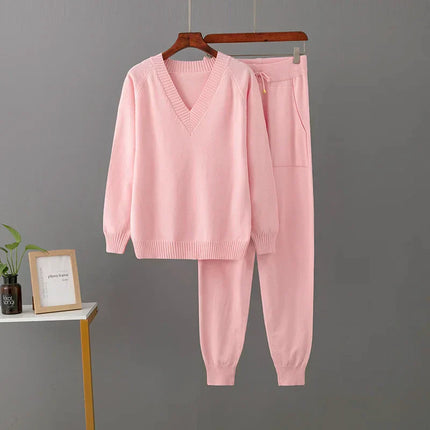 Zara Vrouwelijke Mode Set | Comfortabele Gebreide Trui met Stijlvolle Broek | Luxe Stoffen | Diverse Kleuren | Perfecte Pasvorm | Trendy Outfit voor Dagelijks Gebruik | Elegante Look | Modieuze Damesset | Bovenkleding & Broekcombinatie