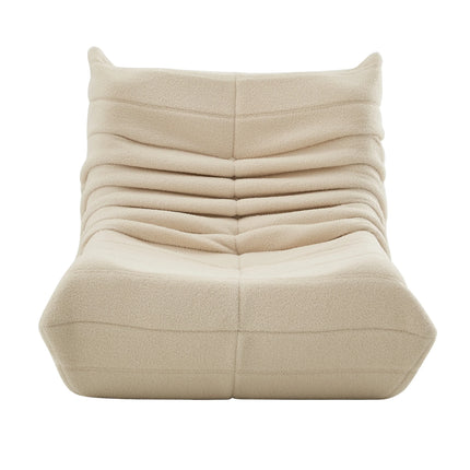 Zitzak Sofa, Vloerbank met Rugleuning, Relaxstoel, Zitzak voor Woonkamer, Enkele Zitstoel, Stoelen voor Slaapkamer | Comanlai Zitzakstoel Lambswool Teddyfleece Woonkamer Slaapkamer Ergonomisch Ontwerp Lightweight