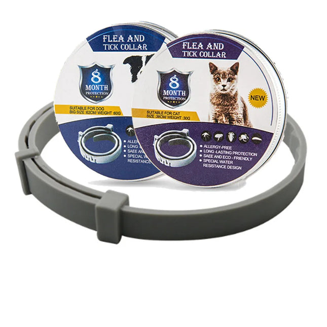 Vlooien- en Tekenband Huisdieren | Langdurige Bescherming 8 Mnd | Verstelbaar & Waterdicht | Honden & Katten | Veilig Zonder Chemie