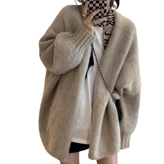 Dames Vest | Cozy Dik Wol | Vintage Stijl | Long Sleeve | Comfy Regular Fit | Button Closure | Belle Couture | Wintermode