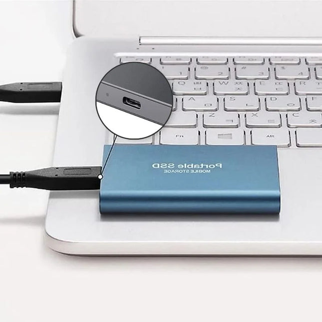 16TB/8TB/4TB/2TB/1TB | Ultra Snel | Externe SSD Opslag | USB 3.1 | Plug-and-Play | Slepen-en-Neerzetten Functionaliteit | Draagbaar | Geheugenbeveiliging | Geschikt voor Reizen