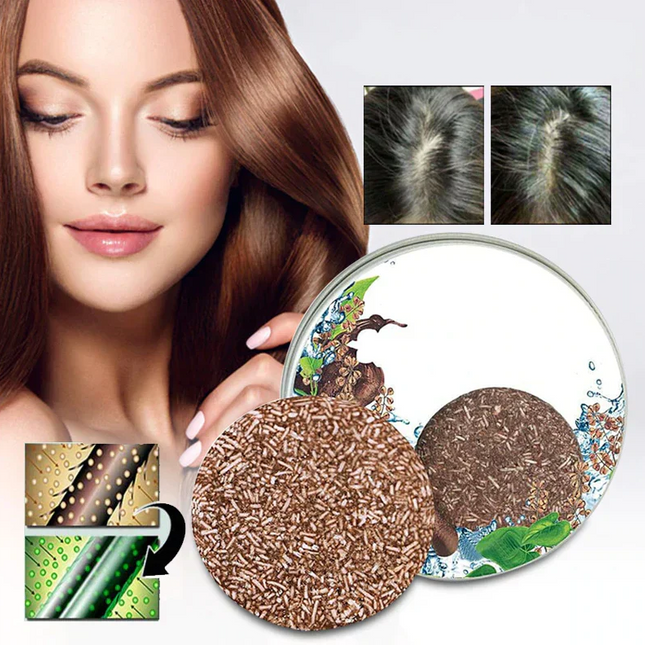 Biologische Natuurlijk Donker Maken Shampoobar | Verjongend & Verdikkend | Anti-Roos & Oliecontrole | Milieuvriendelijk 55g