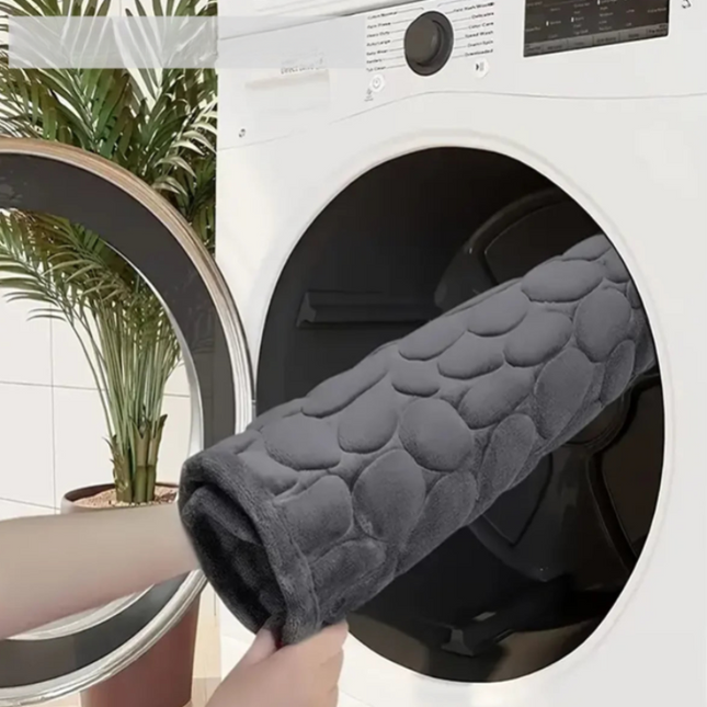 AquaGuard Badmat | Extra Groot Absorberend Vloerkleed | Antislip Veiligheid Polyester | Zacht Comfortabel Badkamerdesign | Lang Breed Formaat | Droogt Snel | Stijlvolle Elegante Look | Geschikt voor Langs Badkuipen en Wastafels