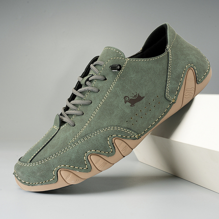 UltraFlex Leer Barefoot Schoenen | Unisex Waterdicht | Antislip Rubberzool | Comfortabele Natuurlijke Beweging | Gezonde Voeten | Duurzaam Flexibel Ontwerp | Voor Wandelen Regen Ijzige Paden | Uitstekende Grip | Voorkomt Voetproblemen