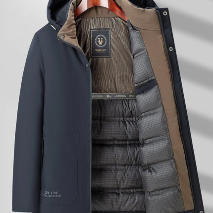 Puento Fortade Heren Winterjas | Waterdicht & Ademend | Gewatteerd & Stijlvol | Regular Fit | Gevoerde Vulling | Ritszakken | Polyester & Dons | Luxe Kwaliteit | Machinewasbaar | Comfortabel Voor Koude Winterdagen