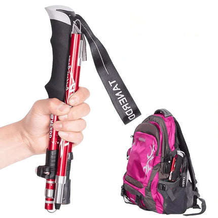 Verstelbare Opvouwbare Wandelstok Lichtgewicht | Ergonomische Handgreep | Antisliprubberen Voet | Compact & Draagbaar | Trekking Outdoor Wandelingen | Persoonlijke Instelbare Stok | Comfortabele Stabiliserende Ondersteuning Avonturen