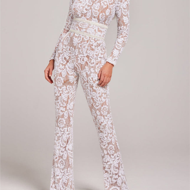 Jumpsuit Vrouwen | Juliette Luxe Stof V-hals | Elegante Pasvorm | Bruiloften Cocktail Party | Chique Taille | Machinewasbaar
