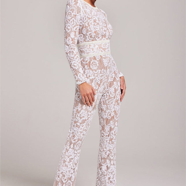 Jumpsuit Vrouwen | Juliette Luxe Stof V-hals | Elegante Pasvorm | Bruiloften Cocktail Party | Chique Taille | Machinewasbaar