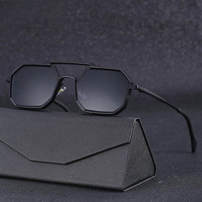 Carlo Aeroglasses | Zonnebril UV-bescherming Polariserend | Moderne Stijl Luxe Comfort | Zwart Zilver Goud | Duurzame Legeringsframes