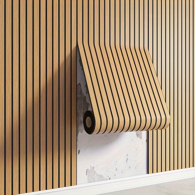 CleanWall 3D PVC Wandpanelen Houtlook | Zelfklevend & Waterbestendig | Eenvoudige Installatie voor Natuurlijke Sfeer Woning