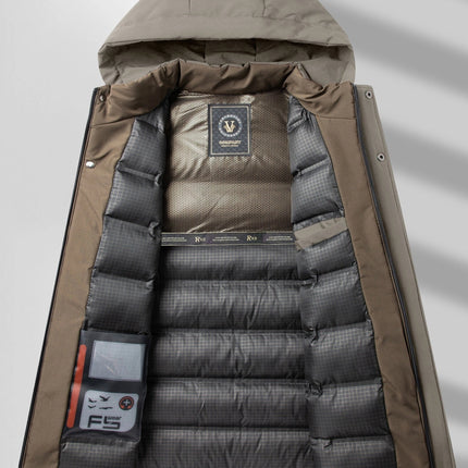 Puento Fortade Heren Winterjas | Waterdicht & Ademend | Gewatteerd & Stijlvol | Regular Fit | Gevoerde Vulling | Ritszakken | Polyester & Dons | Luxe Kwaliteit | Machinewasbaar | Comfortabel Voor Koude Winterdagen