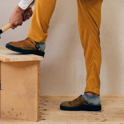 Comfortabele Herenpantoffels Leer Antislip Zool | Stijlvolle Orthopedische Huisschoenen | Duurzame Ondersteuning en Luxe | Geschikt voor Binnenshuis Gebruik | Ideaal voor Alle Seizoenen | Hoogwaardige Materialen
