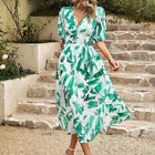 Dames midi-jurk met bloemenprint - Visconte