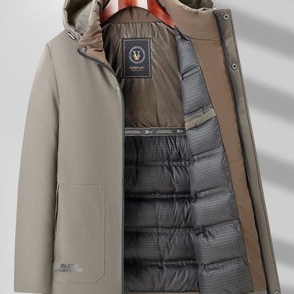 Puento Fortade Heren Winterjas | Waterdicht & Ademend | Gewatteerd & Stijlvol | Regular Fit | Gevoerde Vulling | Ritszakken | Polyester & Dons | Luxe Kwaliteit | Machinewasbaar | Comfortabel Voor Koude Winterdagen