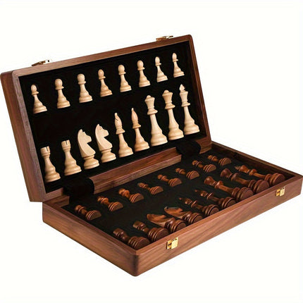 Houten Schaakbord | Klassiek Design | Duurzaam en Stijlvol | Ideaal voor Beginners en Gevorderden | 39x39 cm | Strategisch Bordspel