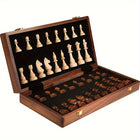 Houten Schaakbord | Klassiek Design | Duurzaam en Stijlvol | Ideaal voor Beginners en Gevorderden | 39x39 cm | Strategisch Bordspel